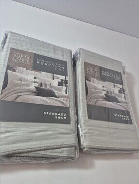 Kenneth Cole Reaction Home Elements Mist Standard Sham Lot 2